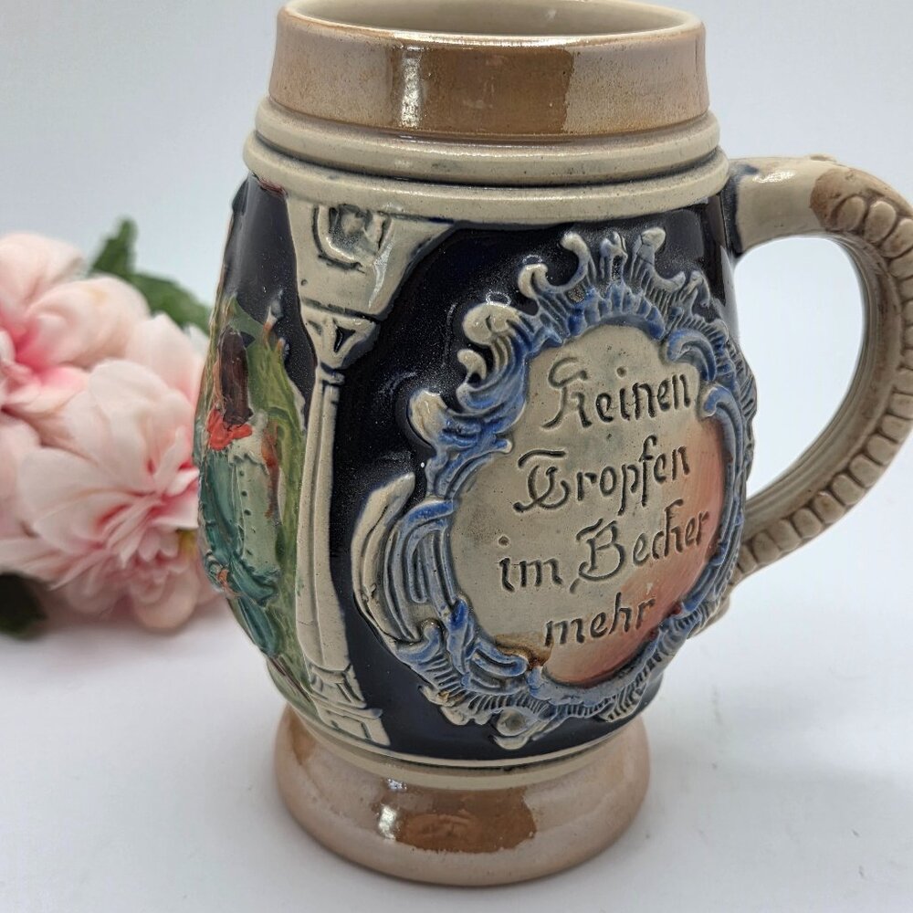 Original Thewalt Lidded Beer Stein Made in Western Germany